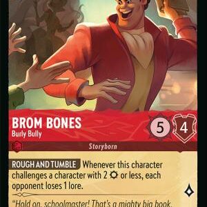 DISNEY LORCANA SINGLE CARDS: WHISPERS IN THE WELL #38: Brom Bones – Burly Bully (Common 127/204: NM)