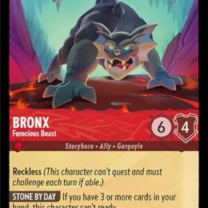 DISNEY LORCANA SINGLE CARDS: WHISPERS IN THE WELL #40: Bronx – Ferocious Beast (Common 114/204: NM)