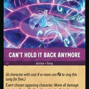 DISNEY LORCANA SINGLE CARDS: WHISPERS IN THE WELL #48: Can’t Hold it Back Anymore (Rare foil 62/204: NM) DISNEY LORCANA SINGLE CARDS: WHISPERS IN THE WELL #48: Can’t Hold it Back Anymore (Rare foil 62/204: NM)