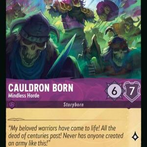 DISNEY LORCANA SINGLE CARDS: WHISPERS IN THE WELL #53: Cauldron Born – Mindless Horde (Common 39/204: NM) DISNEY LORCANA SINGLE CARDS: WHISPERS IN THE WELL #53: Cauldron Born – Mindless Horde (Common 39/204: NM)