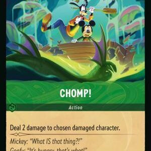 DISNEY LORCANA SINGLE CARDS: WHISPERS IN THE WELL #62: Chomp! (Common foil 96/204: NM)