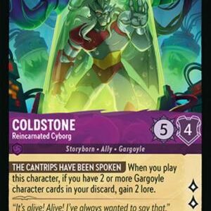 DISNEY LORCANA SINGLE CARDS: WHISPERS IN THE WELL #69: Coldstone – Reincarnated Cyborg (Rare foil 51/204: NM) DISNEY LORCANA SINGLE CARDS: WHISPERS IN THE WELL #69: Coldstone – Reincarnated Cyborg (Rare foil 51/204: NM)