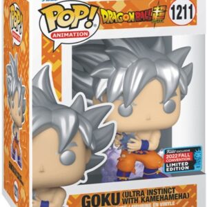 POP ANIMATION VINYL FIGURE #1211: Dragonball: Goku (Ultra Instinct w/Kamehameha) Con Ed box NM