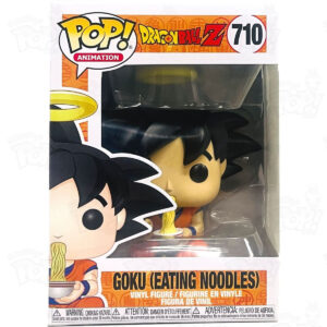 POP ANIMATION VINYL FIGURE #710: Dragonball Z: Goku (Eating Noodles) in box NM
