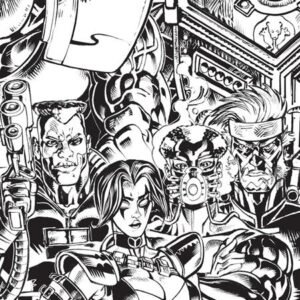 FREE PLANET #7 Jed Dougherty B&W virgin Youngblood Team Up cover E FREE PLANET #7 Jed Dougherty B&W virgin Youngblood Team Up cover E