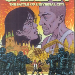 CALEXIT: BATTLE OF UNIVERSAL CITY #3: C. Granda cover A CALEXIT: BATTLE OF UNIVERSAL CITY #3: C. Granda cover A