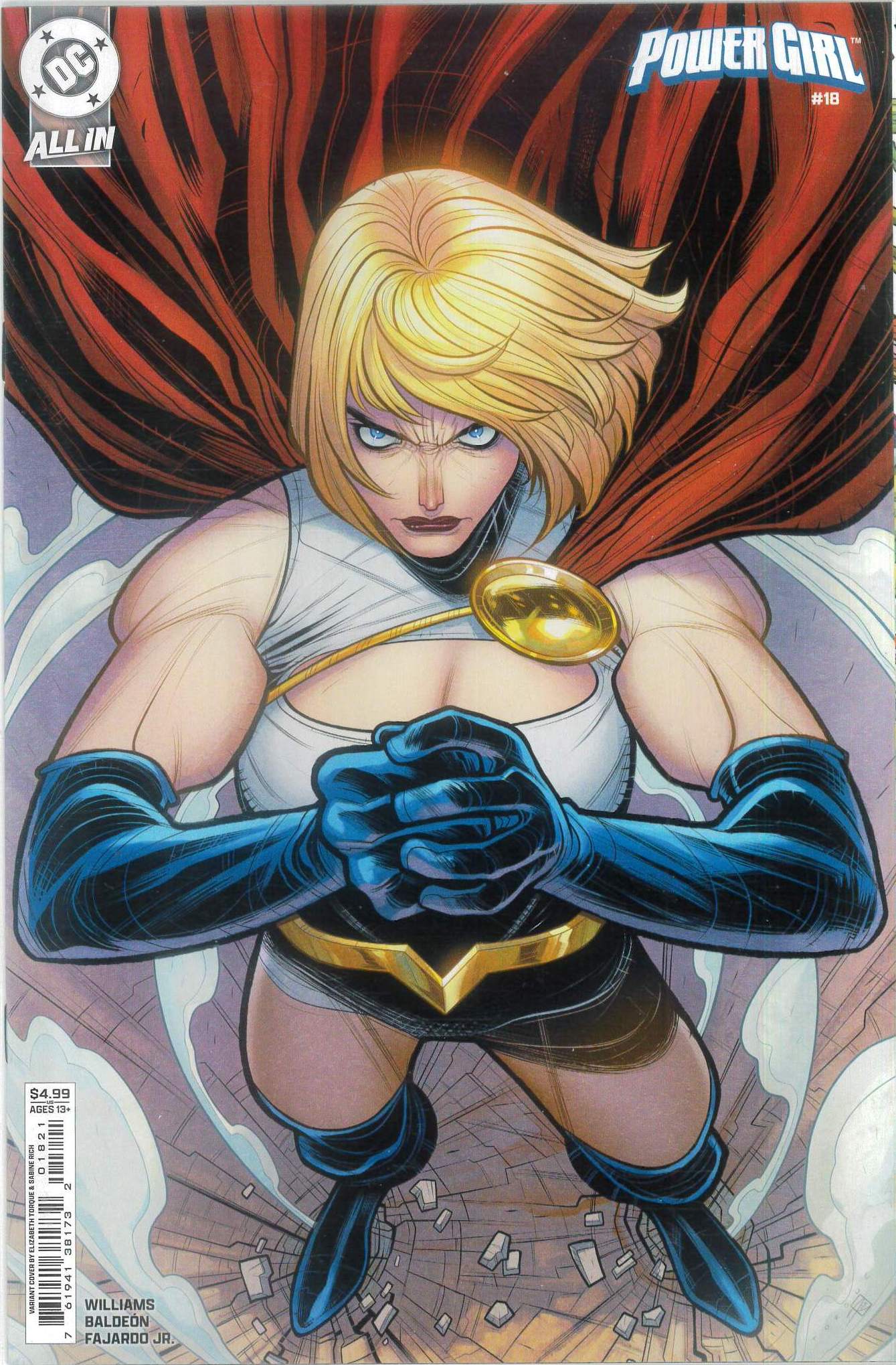 POWER GIRL (2023 SERIES) #18: Elizabeth Torque cover B POWER GIRL (2023 SERIES) #18: Elizabeth Torque cover B