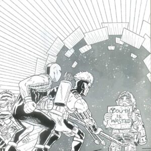 ASSORTED CRISIS EVENTS #6: Eric Zawadzki B&W virgin Youngblood Team Up cover D