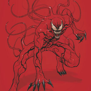 VENOM (2025 SERIES) #254 David Nakayama Color Block Red cover B VENOM (2025 SERIES) #254 David Nakayama Color Block Red cover B