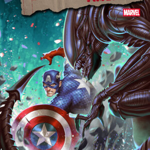 ALIEN VS CAPTAIN AMERICA #4 Mateus Manhanini cover B