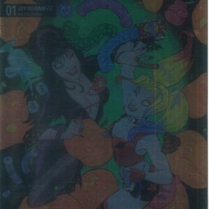 HARLEY QUINN X ELVIRA #1: Amanda Conner Foil cover F