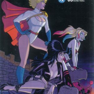 HARLEY QUINN X ELVIRA #3: Amanda Conner Night RI cover G