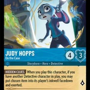DISNEY LORCANA SINGLE CARDS: WHISPERS IN THE WELL #220: Judy Hopps – On the Case (Uncommon 137/204: NM)