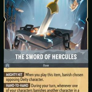 DISNEY LORCANA SINGLE CARDS: WHISPERS IN THE WELL #411: The Sword of Hercules (Rare 200/204: NM) DISNEY LORCANA SINGLE CARDS: WHISPERS IN THE WELL #411: The Sword of Hercules (Rare 200/204: NM)