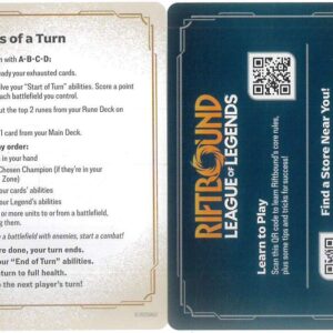 RIFTBOUND CARD SINGLES: ORIGINS #518: Reference Card Phases of a Turn (Com Norm NA: NM)