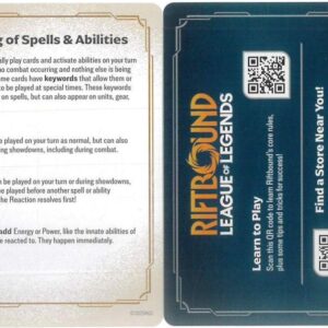 RIFTBOUND CARD SINGLES: ORIGINS #520: Reference Card Timing of Spells & Abilities (Com Norm NA: NM