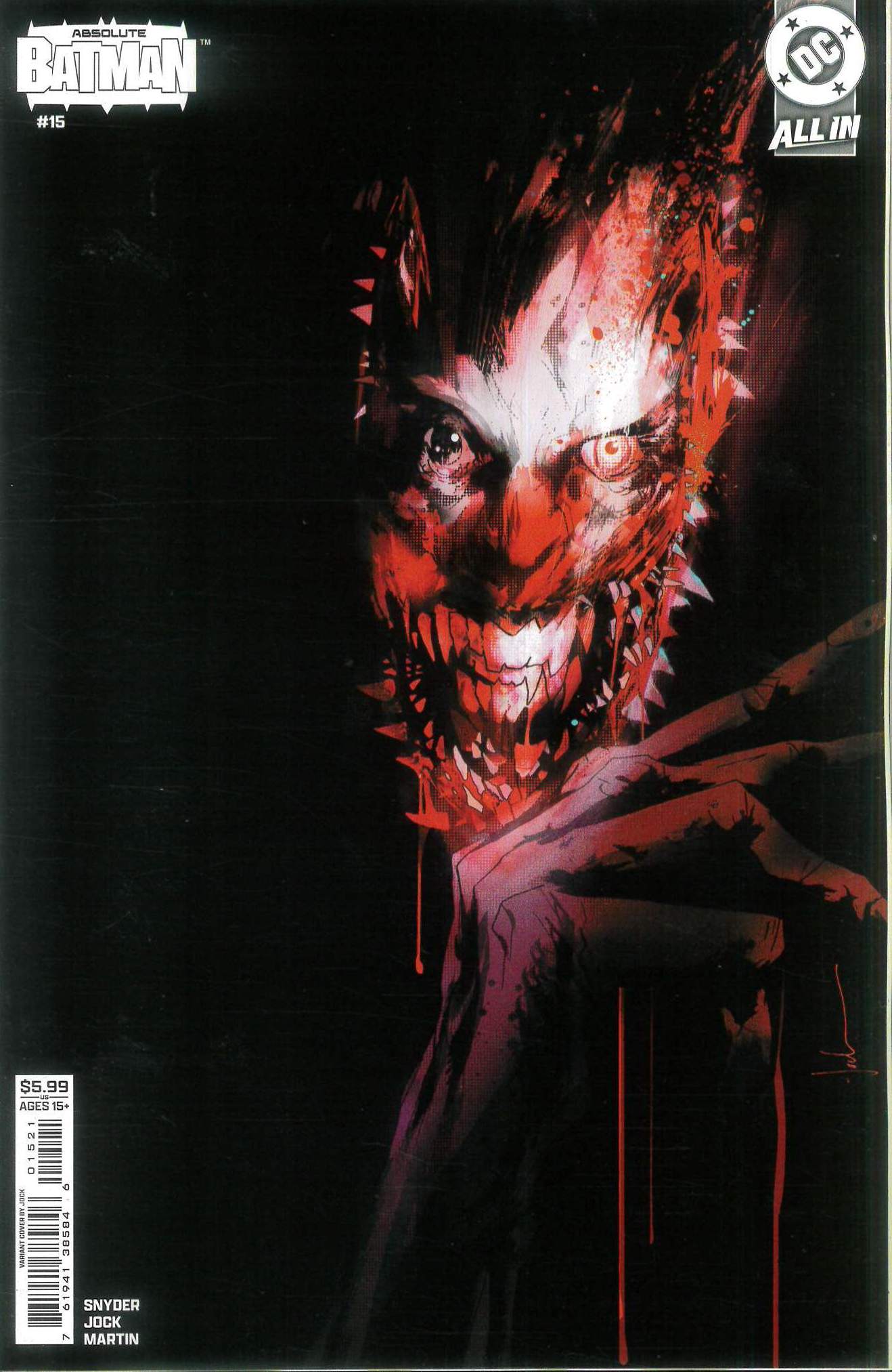 ABSOLUTE BATMAN #15: Jock cover B ABSOLUTE BATMAN #15: Jock cover B