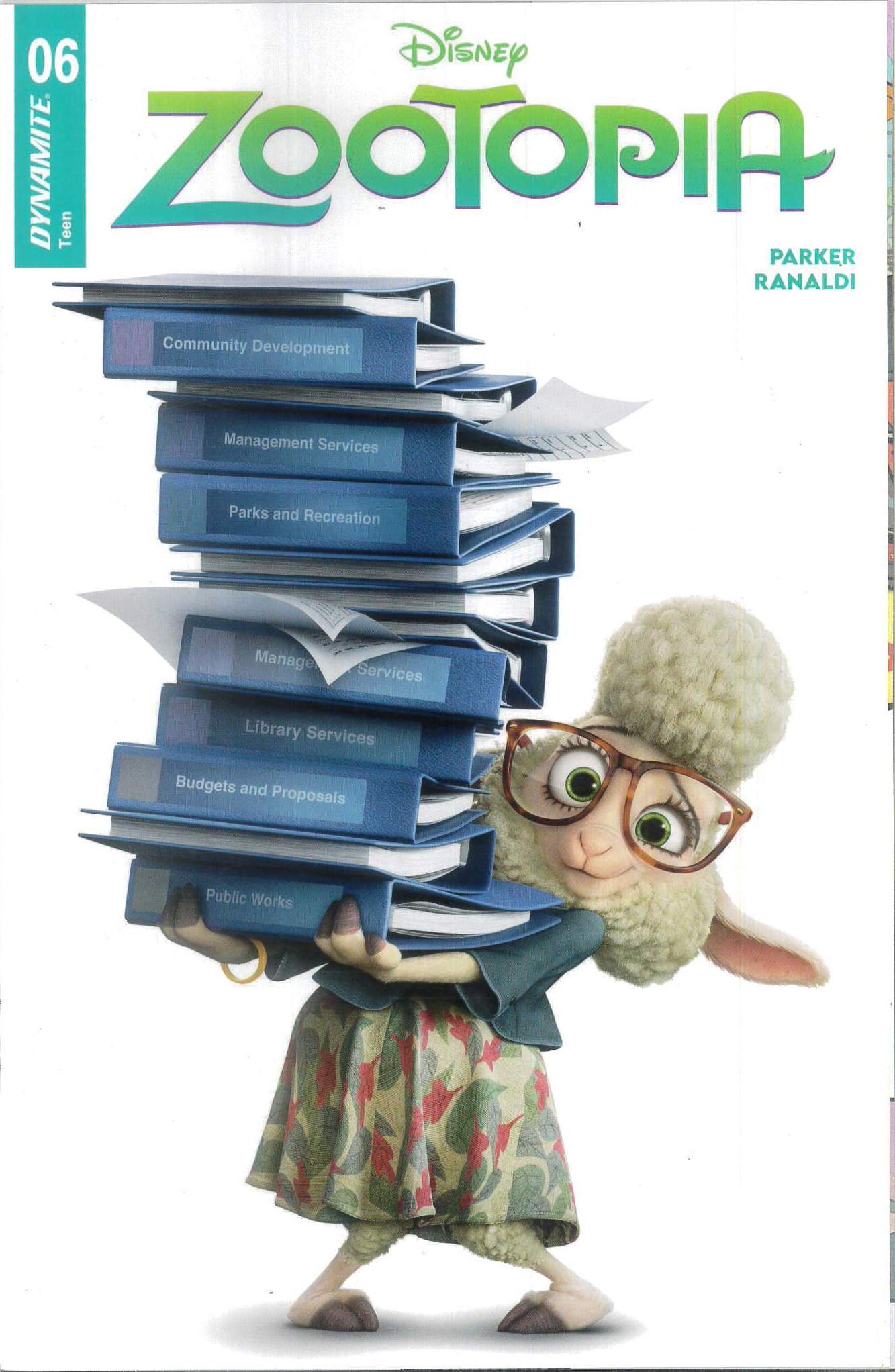 ZOOTOPIA #6: Movie Characters cover E ZOOTOPIA #6: Movie Characters cover E